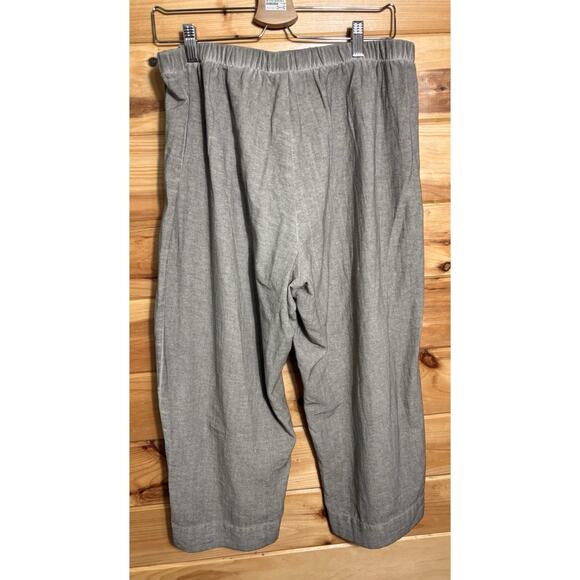 Soft Surroundings Capri Pants Tan XLP 100% Cotton Beach Casual Coastal Grandma - Picture 1 of 6